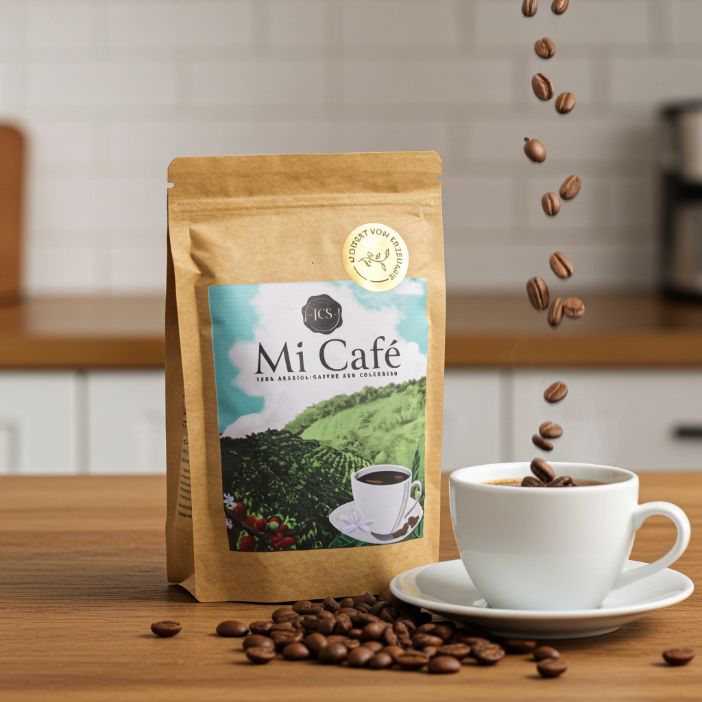 Mi Café - kolumbianischer Kaffee ganze Bohne (250g)